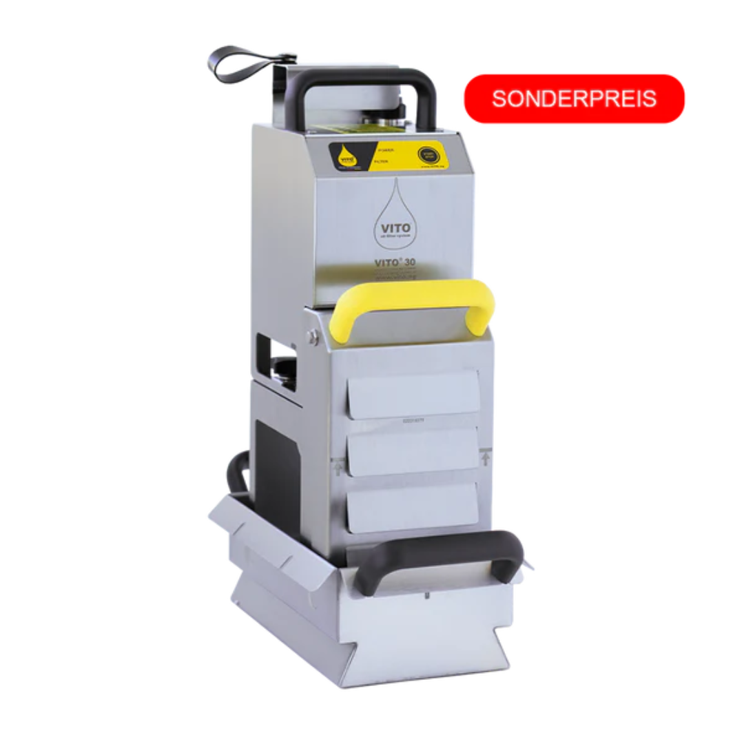 VITO 30 Frying Oil Filter Machine High Efficiency Oil Filtration System for Commercial Kitchens