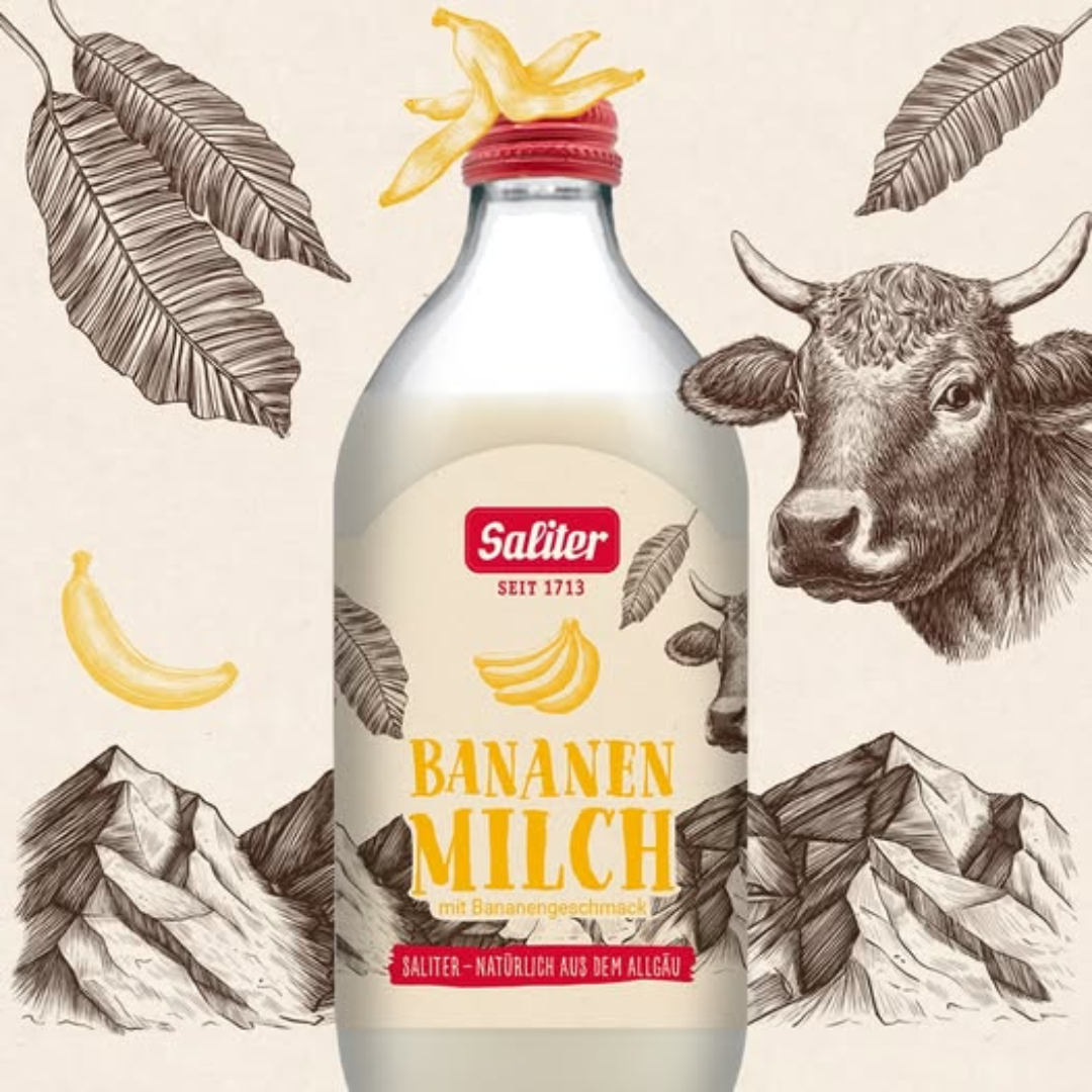 Banana Milk Smooth Creamy Flavored Drink Rich in Nutrients Sweet Taste Energy Boost Beverage