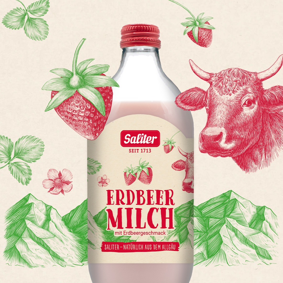 Strawberry Milk Delicious Flavored Dairy Drink Fresh Fruity Taste Healthy Refreshing Beverage