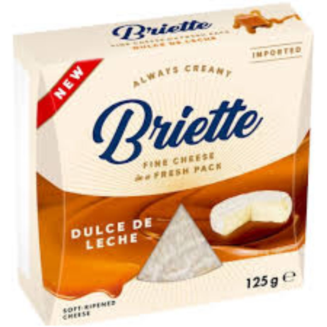 Briette Dulce De Leche Cheese 60% Fat 125g Sweet Creamy Cheese Unique Dessert Flavor