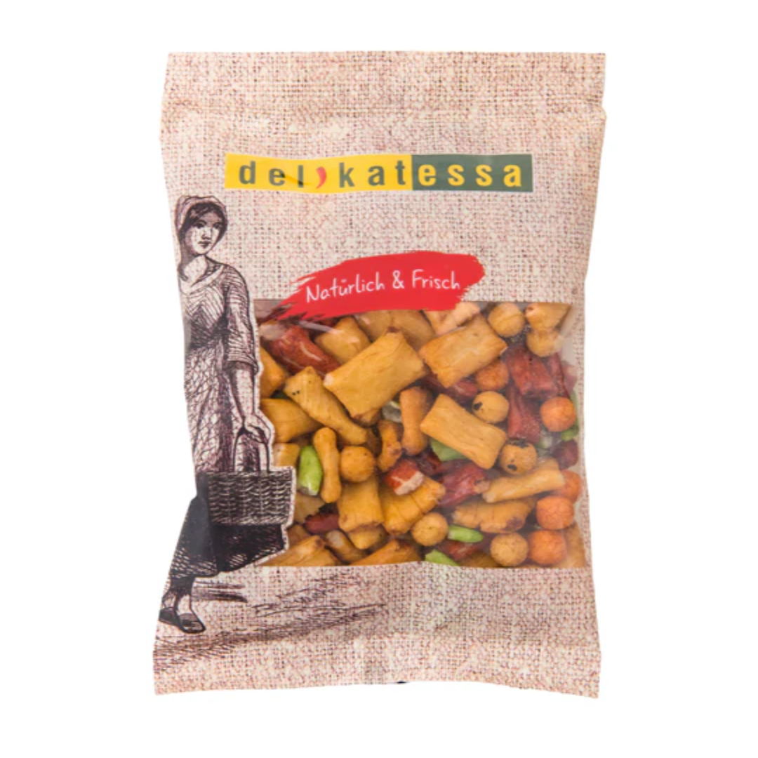 Japanese Mix Snack Crunchy Asian Style Mix Nuts and Crackers Savory Flavor Snack Option