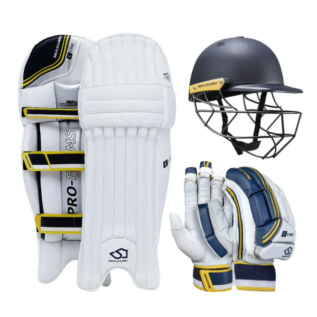 Masuri C Line Cricket Set Protective Gear Complete Kit High Quality Safety Equipment for Players