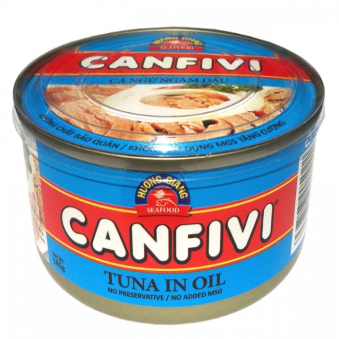 Canfivi Canned Tuna in Oil Premium Quality Tuna Fish Ready to Eat High Protein Seafood Meal