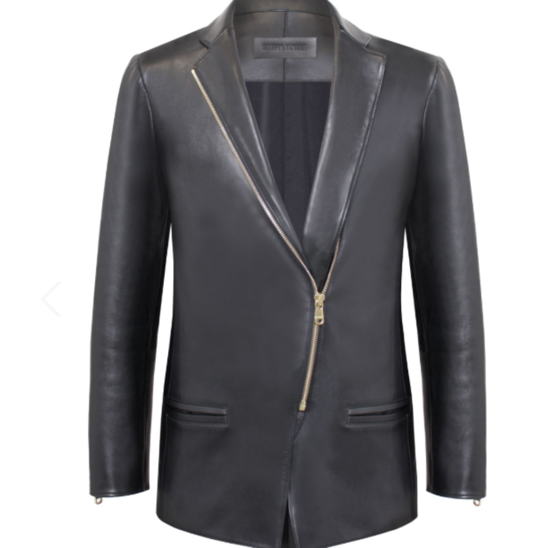 Leather Biker Jacket Julian Black Premium Stylish Motorcycle Jacket Durable Fashion Wear