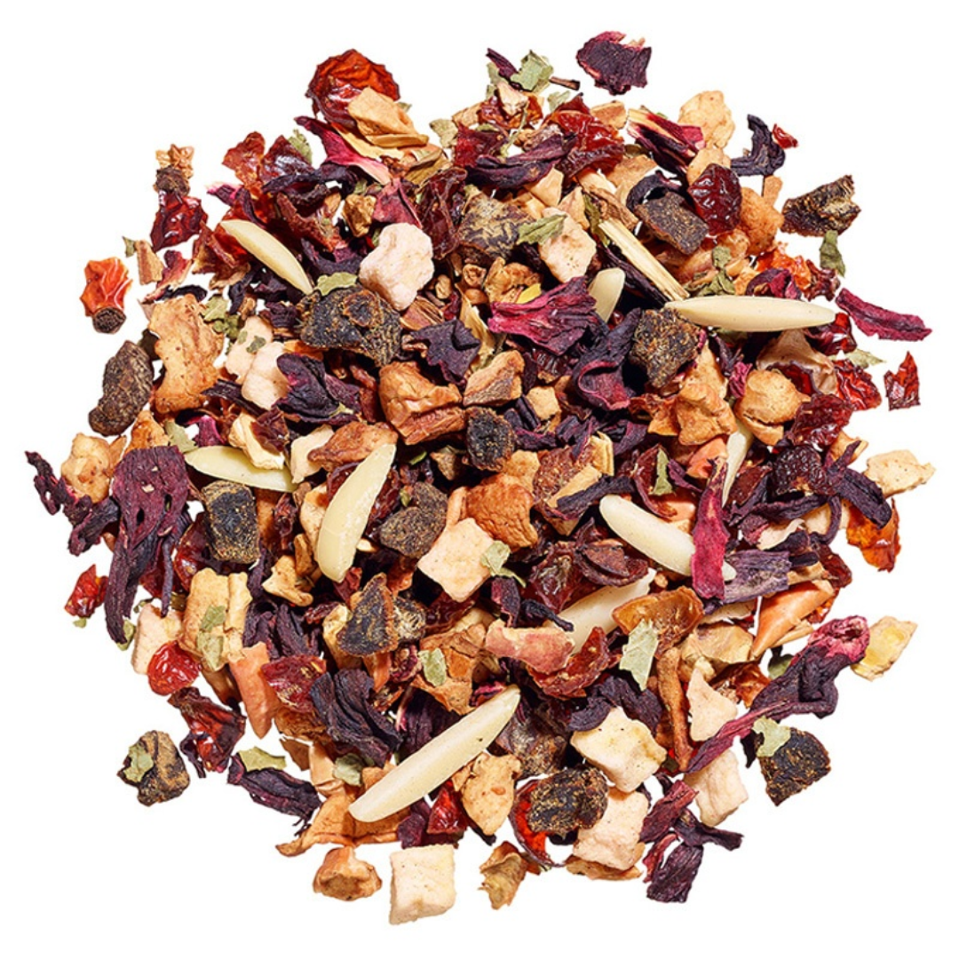 Fruit Loose Leaf Tea Blood Orange Maracuja Premium Herbal Infusion Fresh Citrus Flavor Blend