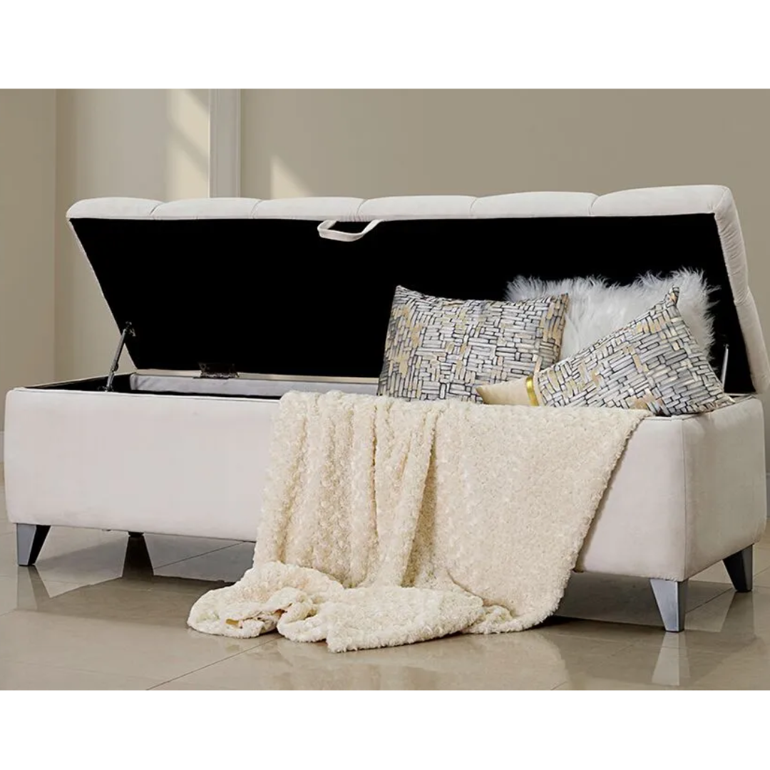 Stone Storage Bench for Durable Seating with Hidden Space