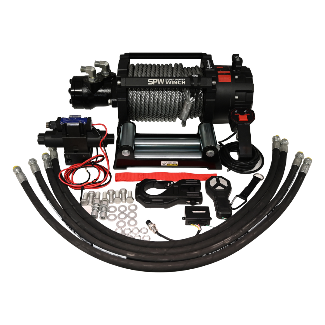 SPWH20 Hydraulic Winch Kit 9 Ton for Powerful Load Control