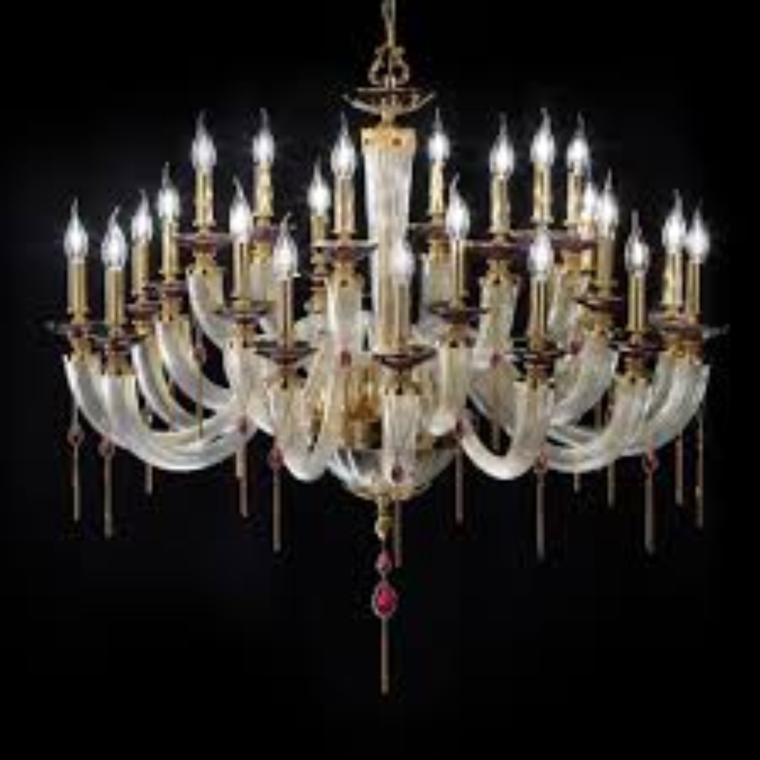 Candle Style Chandeliers Vintage Inspired Hanging Ceiling Light Fixture for Dining and Living Spaces