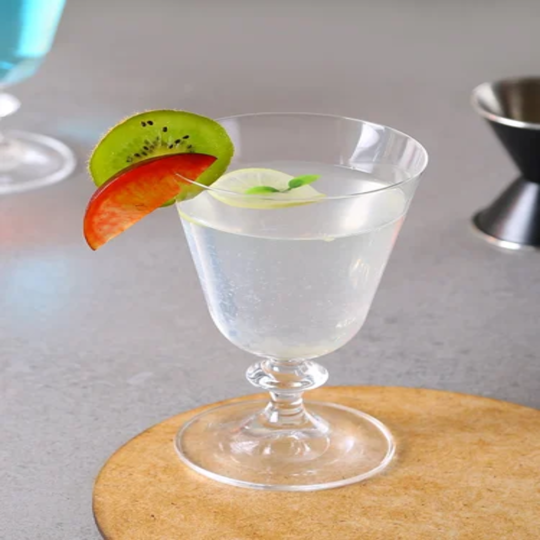 Premium Cocktail Glassware Set Crystal Clear Bar Drinkware for Home Parties and Gifting