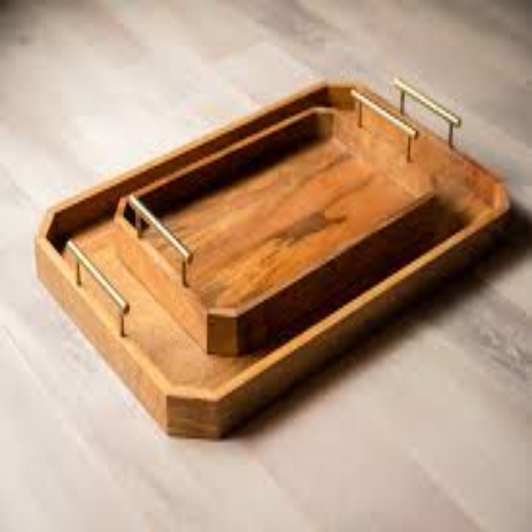 Wooden Trays for Hospitality Supply and Export Distribution
