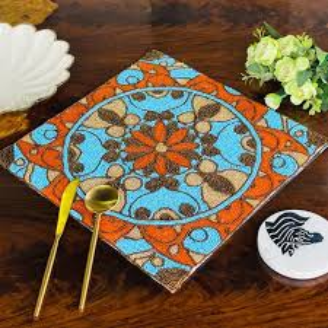 Mosaic Placemats Heat Resistant Stylish Table Mats for Dining Table Home and Kitchen Decor