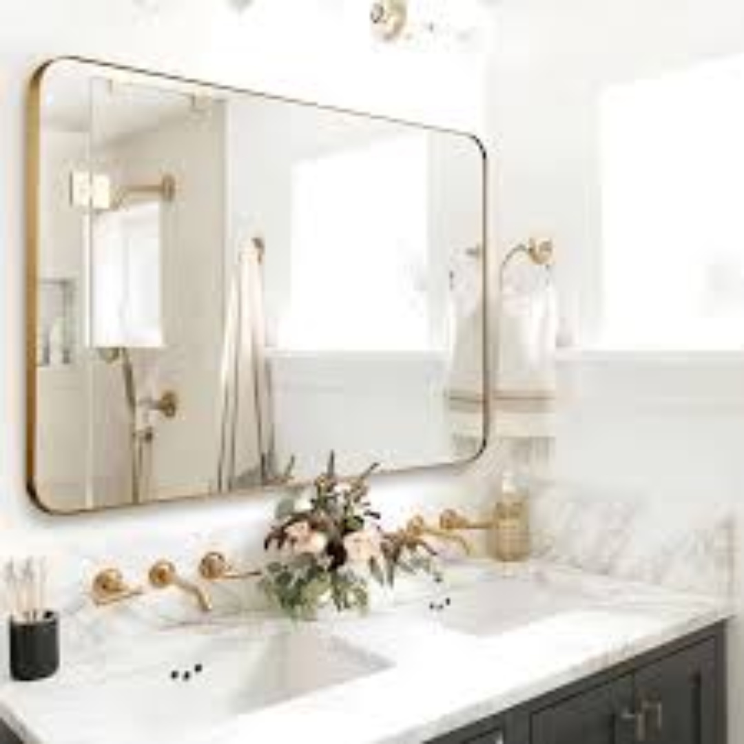 Bathroom Mirrors Sleek Modern Wall Mounted Mirror Perfect for Contemporary Bathroom Interiors