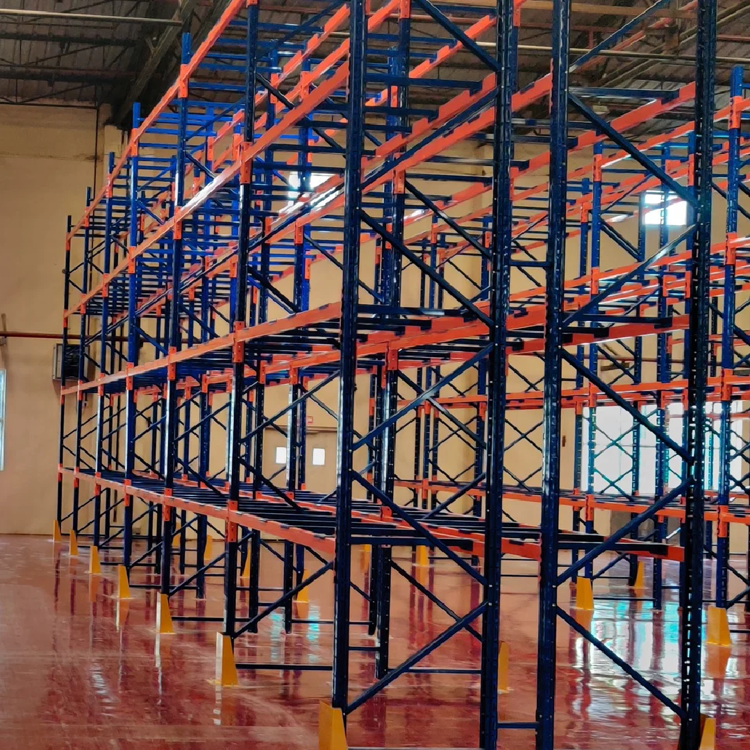 Mild Steel Free Standing Unit Selective Pallet Racking System, For Industrial
