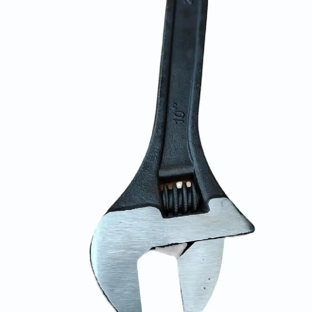 Cast Iron Black Adjustable Wrenches Durable and Heavy-Duty Drive Tool for Professionals
