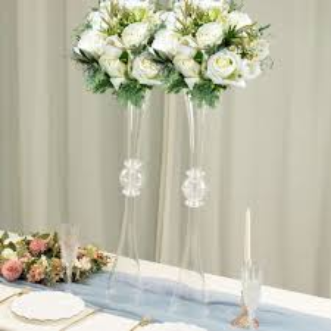 Glass and Crystal Centerpieces Elegant Table Decor for Wedding Events Luxury Home Styling