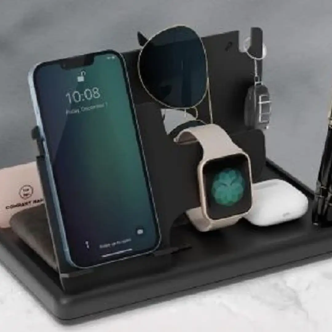 Black Plastic Desktop Organizer – Office & Home