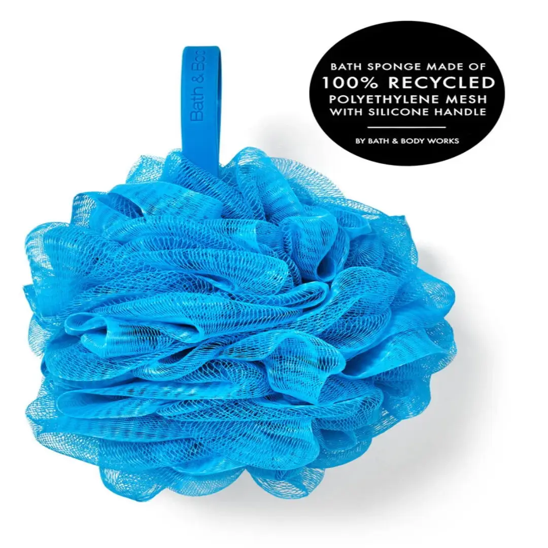 Dusty Blue Loofah Bath Sponge – Bath Accessories | Malaysia Supplier