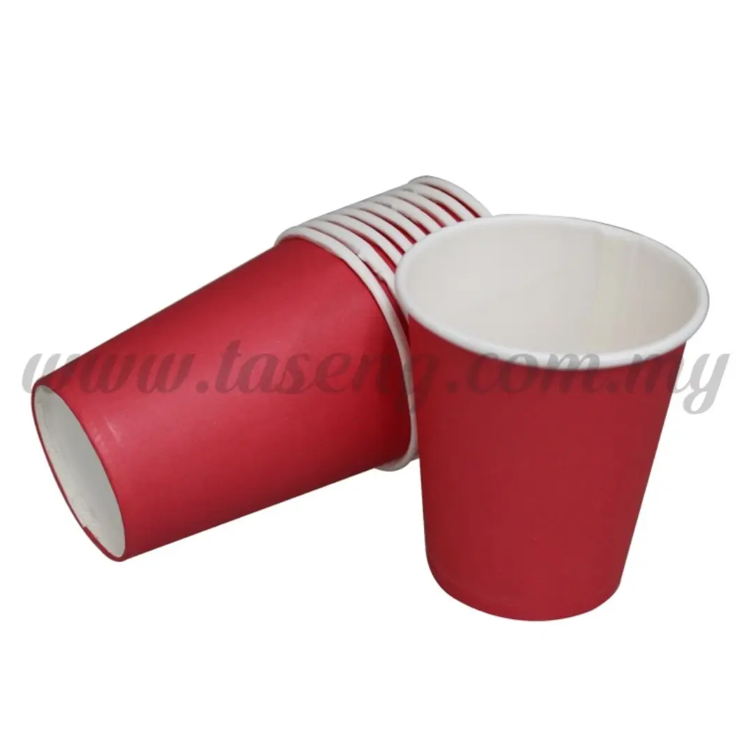 Red Paper Cups 10pcs Malaysia Partyware Distributor