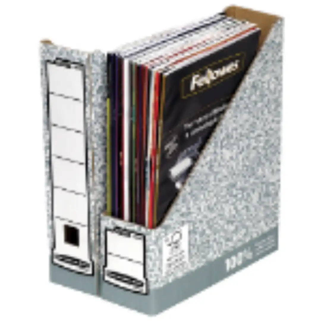 Fellowes File Storage Box Grey Organize Docs UK
