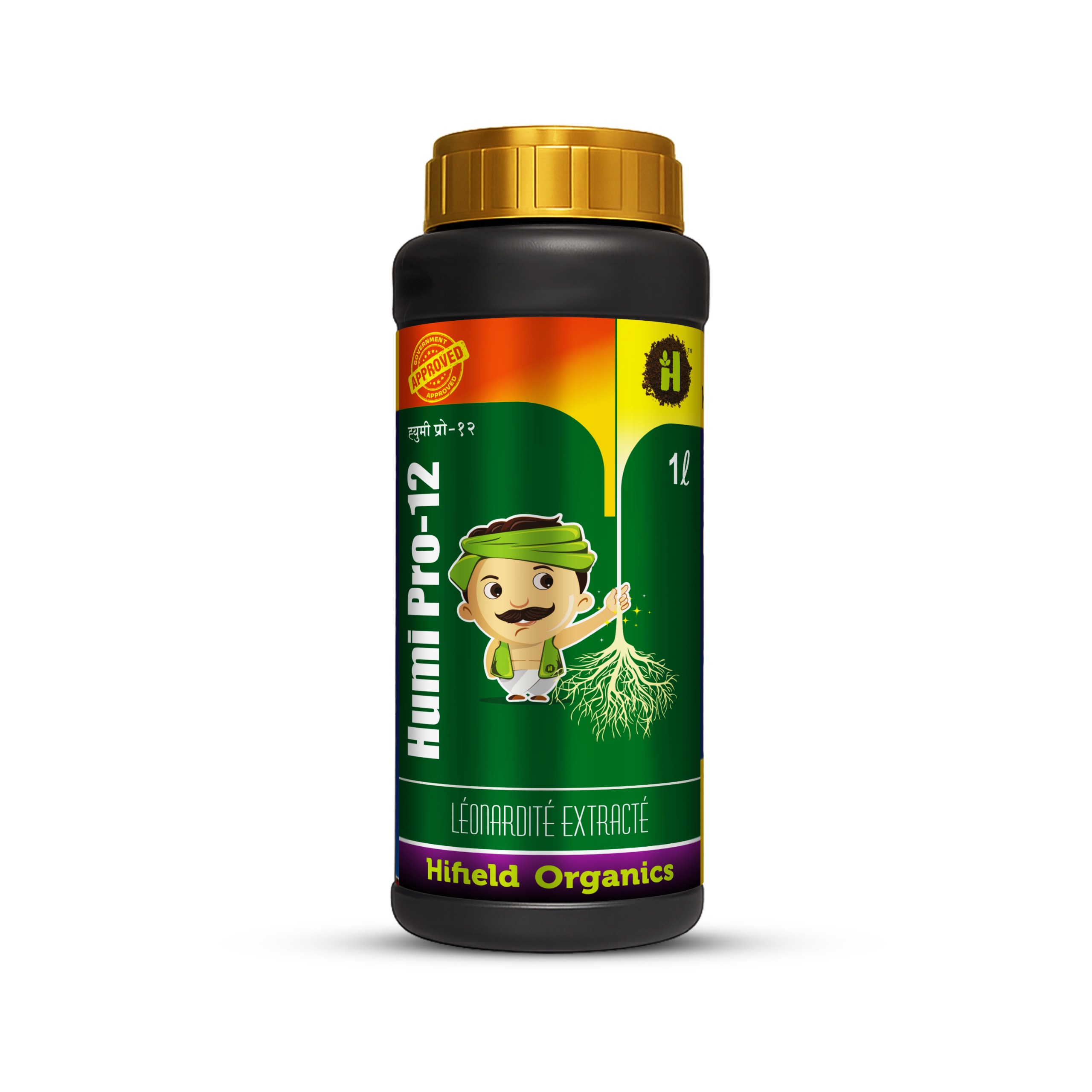 Humi Pro 12- Leaonardite based Potassium Humate 6% liquid.