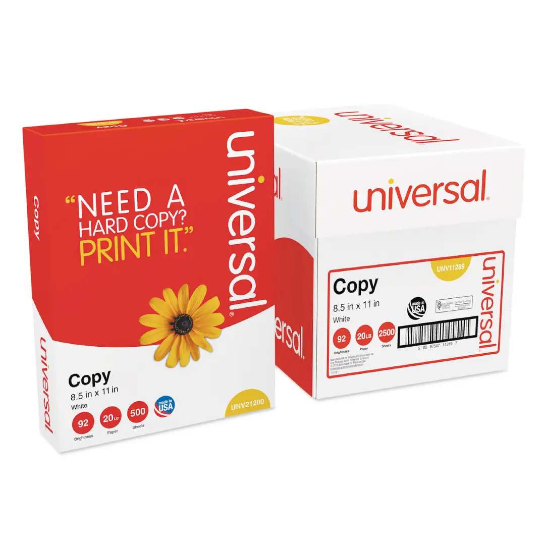 Copy Paper Carton 20 lb 8.5x11 Office Supply USA