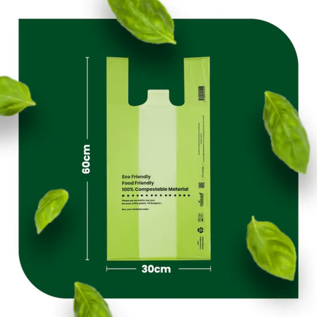 20L Compostable Carrier Bags Eco Grocery Bags Supplier United Kingdom