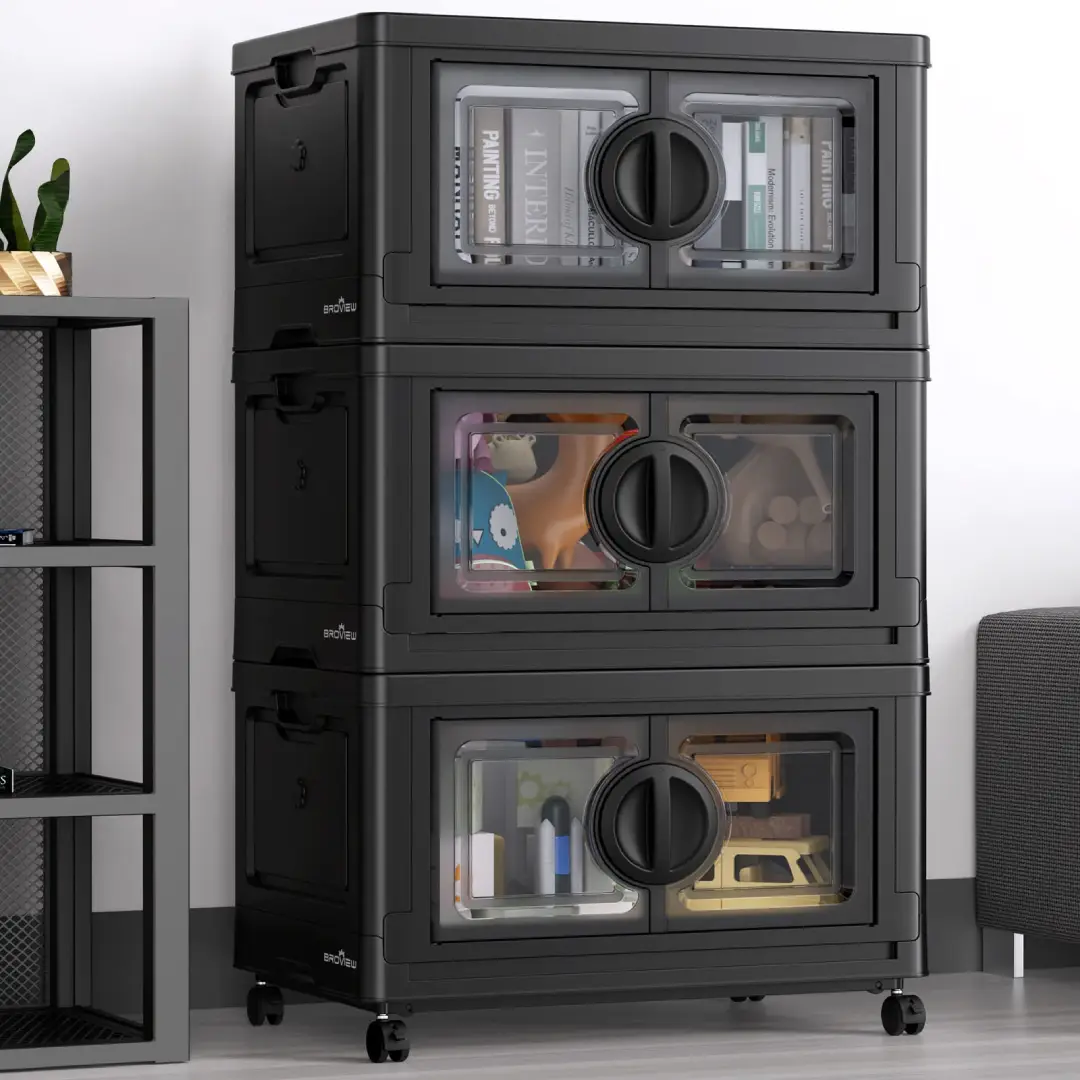 BROVIEW 112-Gallon Plastic Storage Cabinet – Outdoor Utility Use | USA Supplier