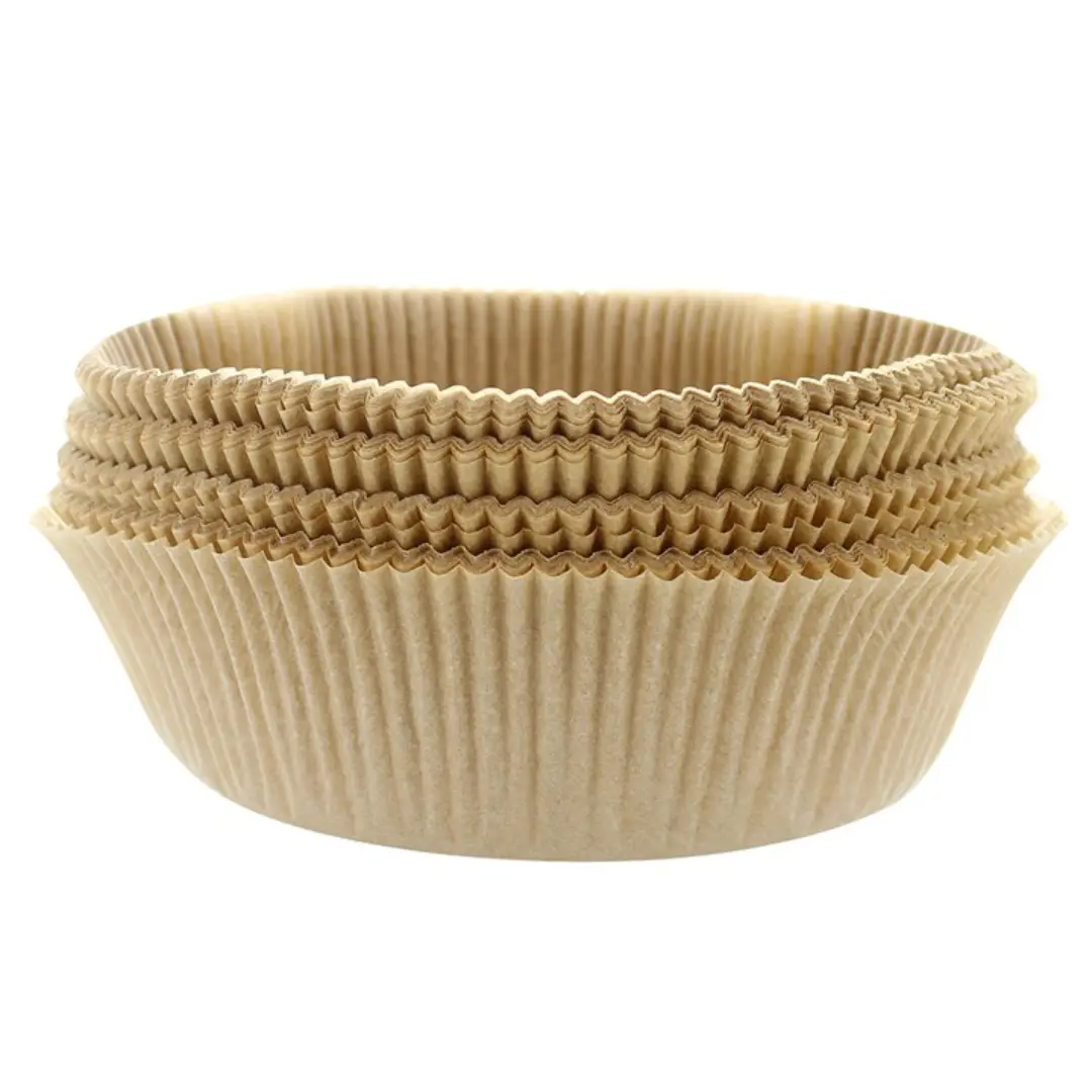 8" Parchment Round Cake Tin Liners (Pack of 100) – Brown | UK Baking Supplies