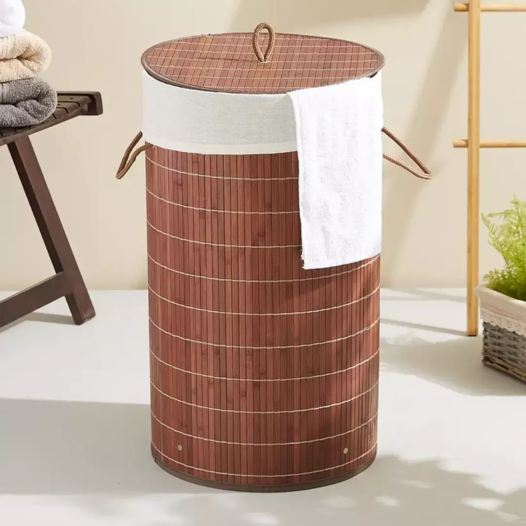 Bamboo Laundry Basket – Knock Down Design for Homes or Resorts | Wholesale Supplier from USA