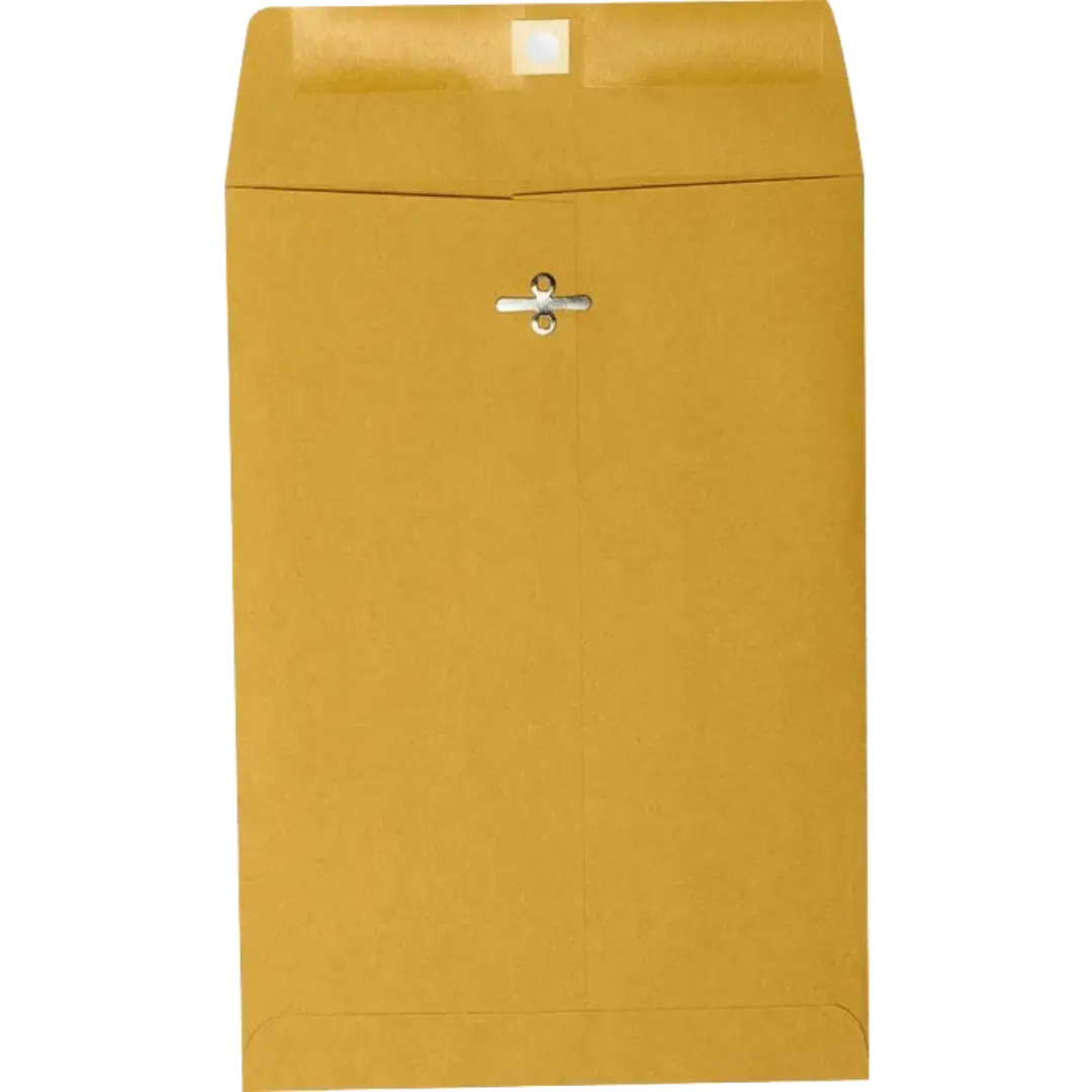 6 x 9 Open End Envelopes with Clasp – Brown Kraft 28lb | UAE Stationery Supplier