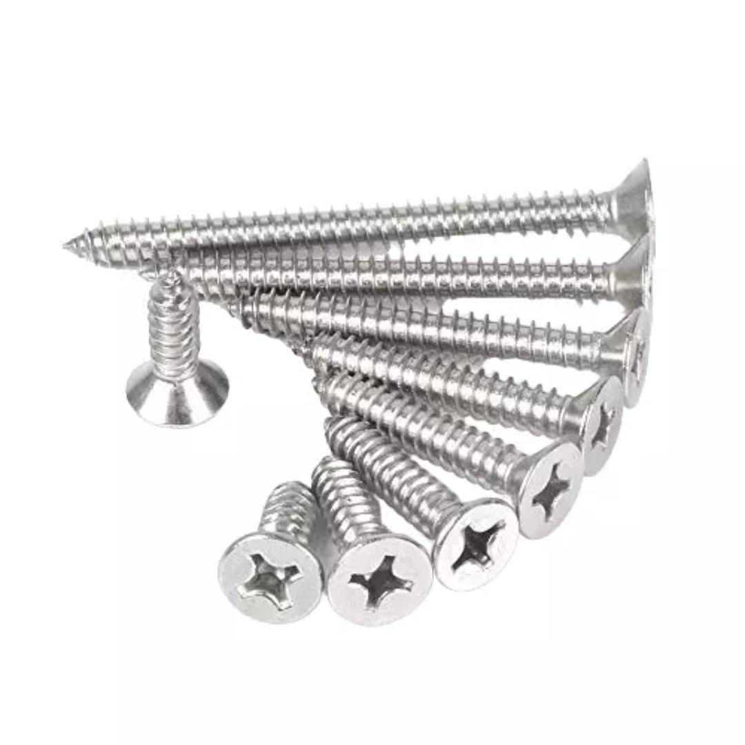GENERIC 1.5 inch Phillips Head Screws for Fixing Wood Pack of 100 Pcs (Wood Screw)