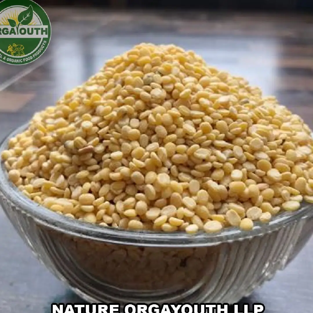 Organic Moth Mogar - Split Dehusked (Yellow) Lentils