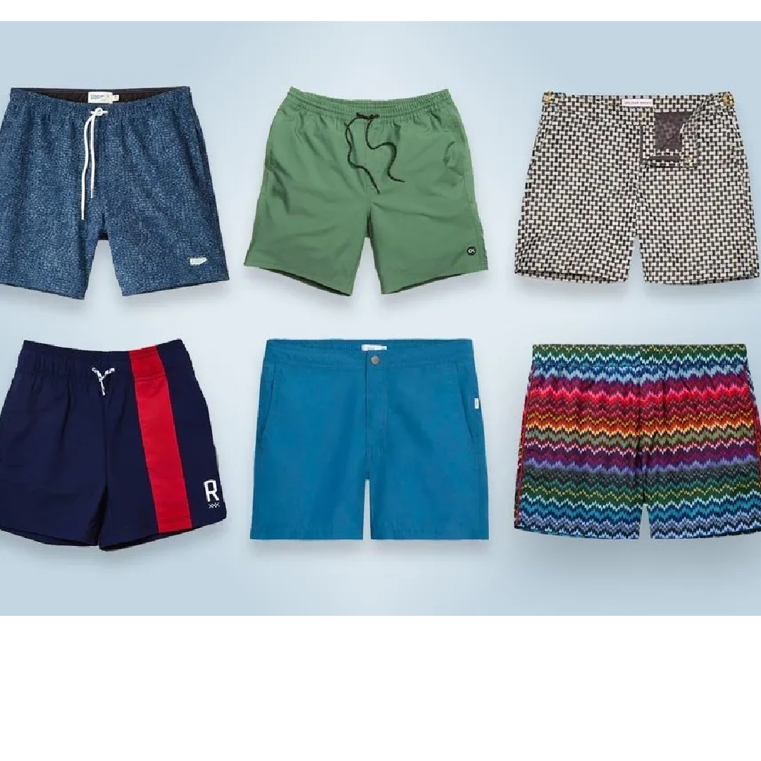 Blue Men Swimwear Shorts, For Swimming