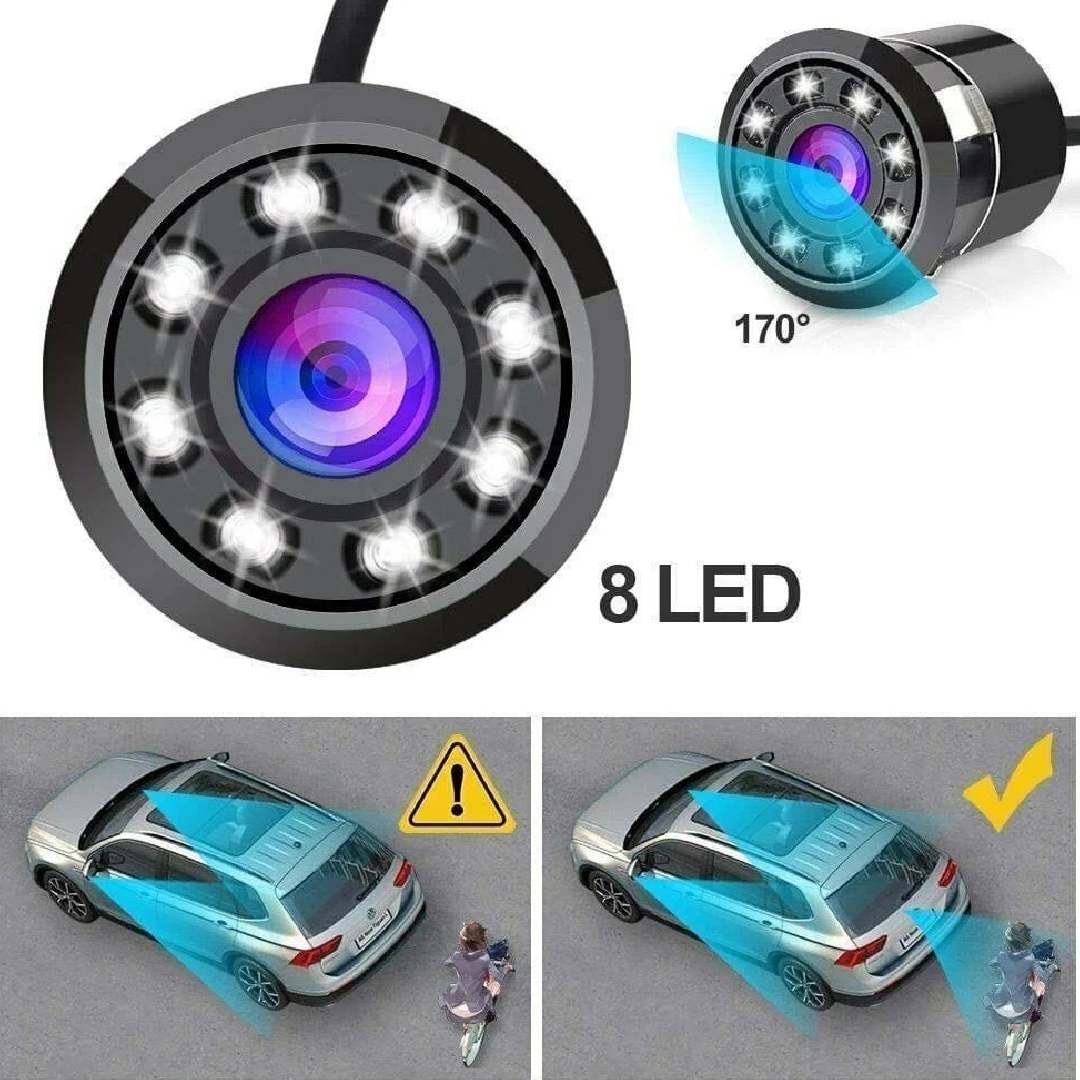 Infrared Night Vision Reversing Camera With 8 IR LEDs and Lithium Battery