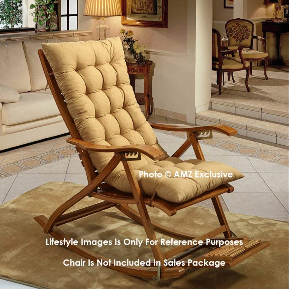 Wooden Rocking Chairs with Cushion - Stylish & Comfortable Seating