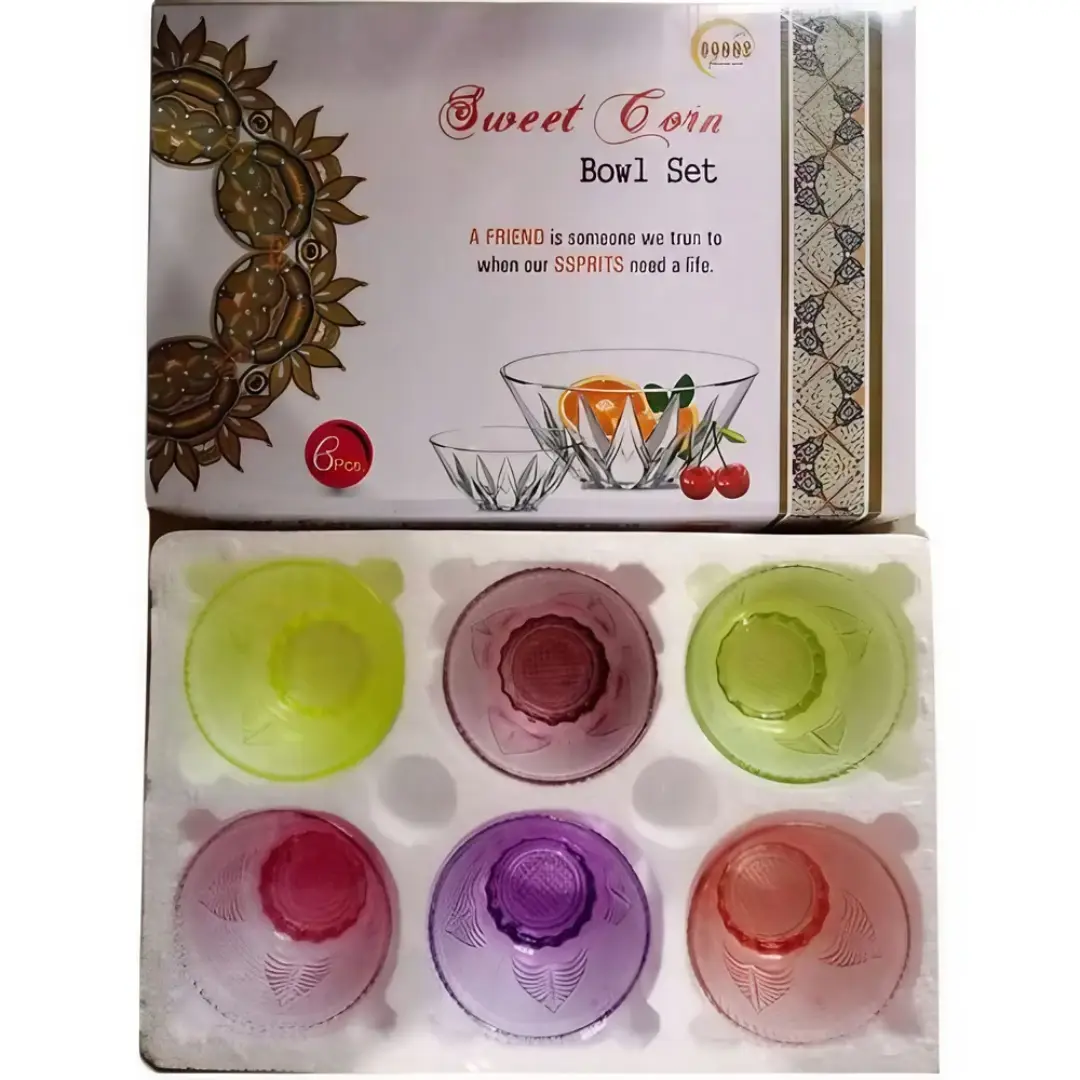 Sweet Corn Glass Bowl Set – Transparent Serveware Wholesale Supplier