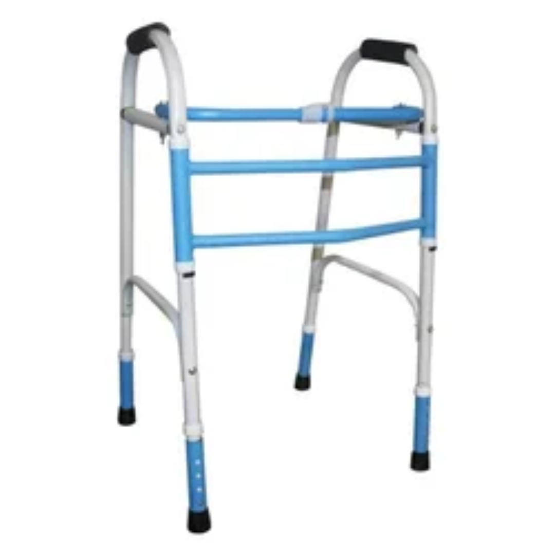 Silver walker with roller, Age Group: Adult Walkers