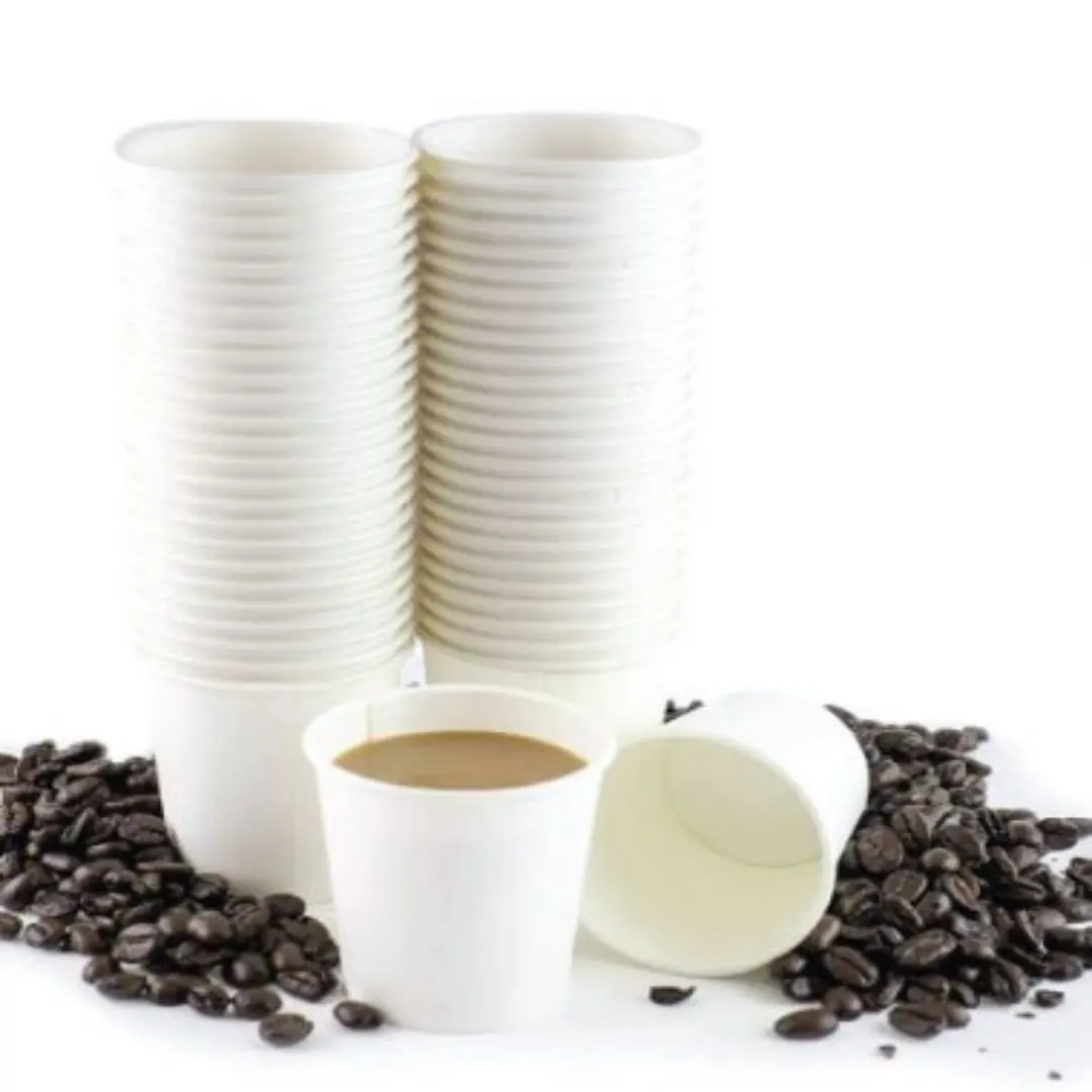 Bioware 4 oz Kraft Paper Cup White UAE Paper Products Supplier
