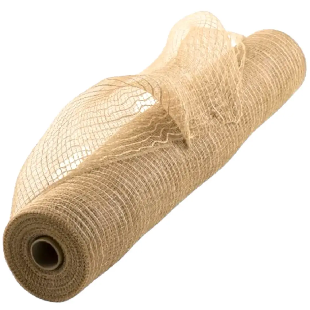 Net Mesh Brown Jute Mesh Fabric for Eco-Friendly Products