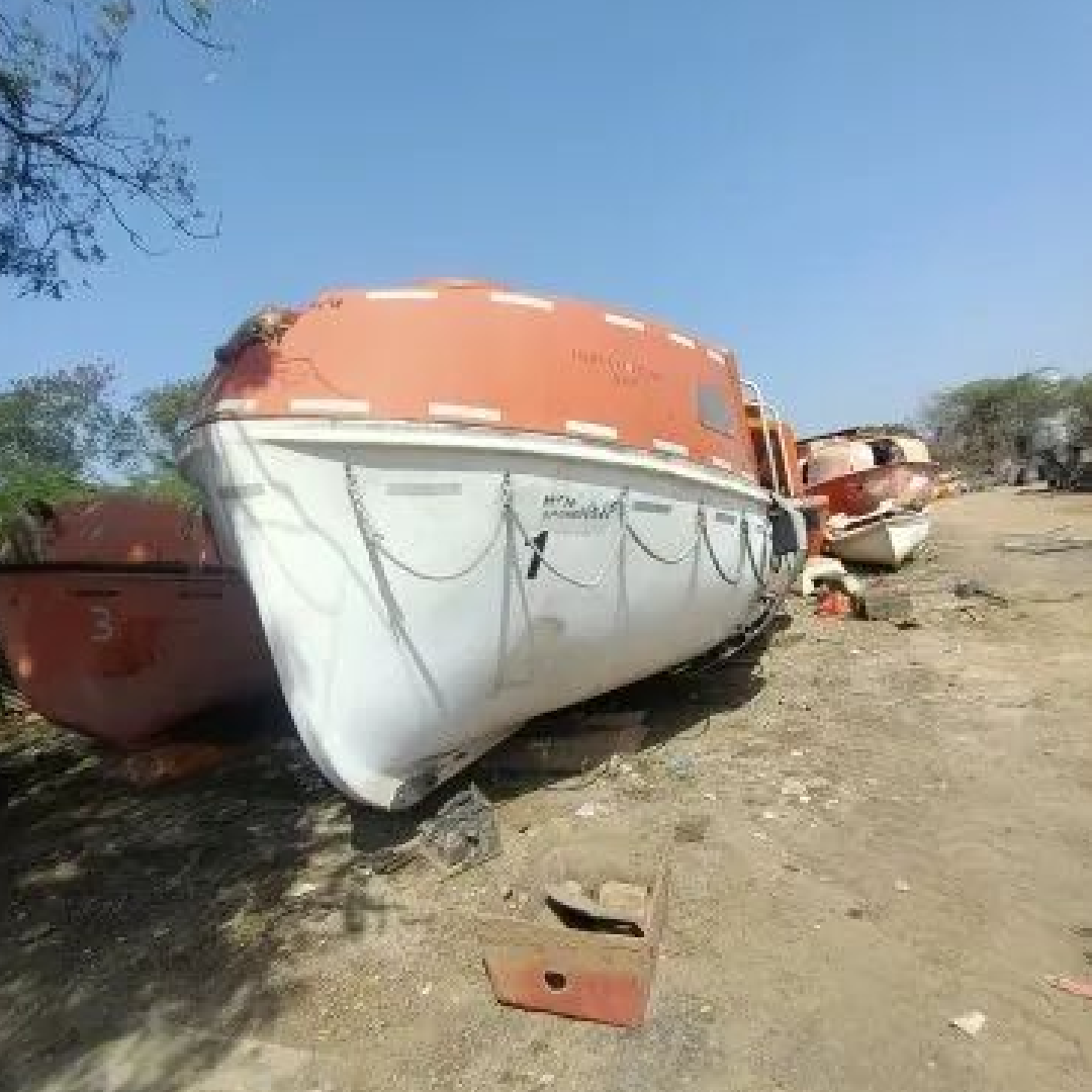 Orange FRP Rescue Boats - Durable Emergency Rescue