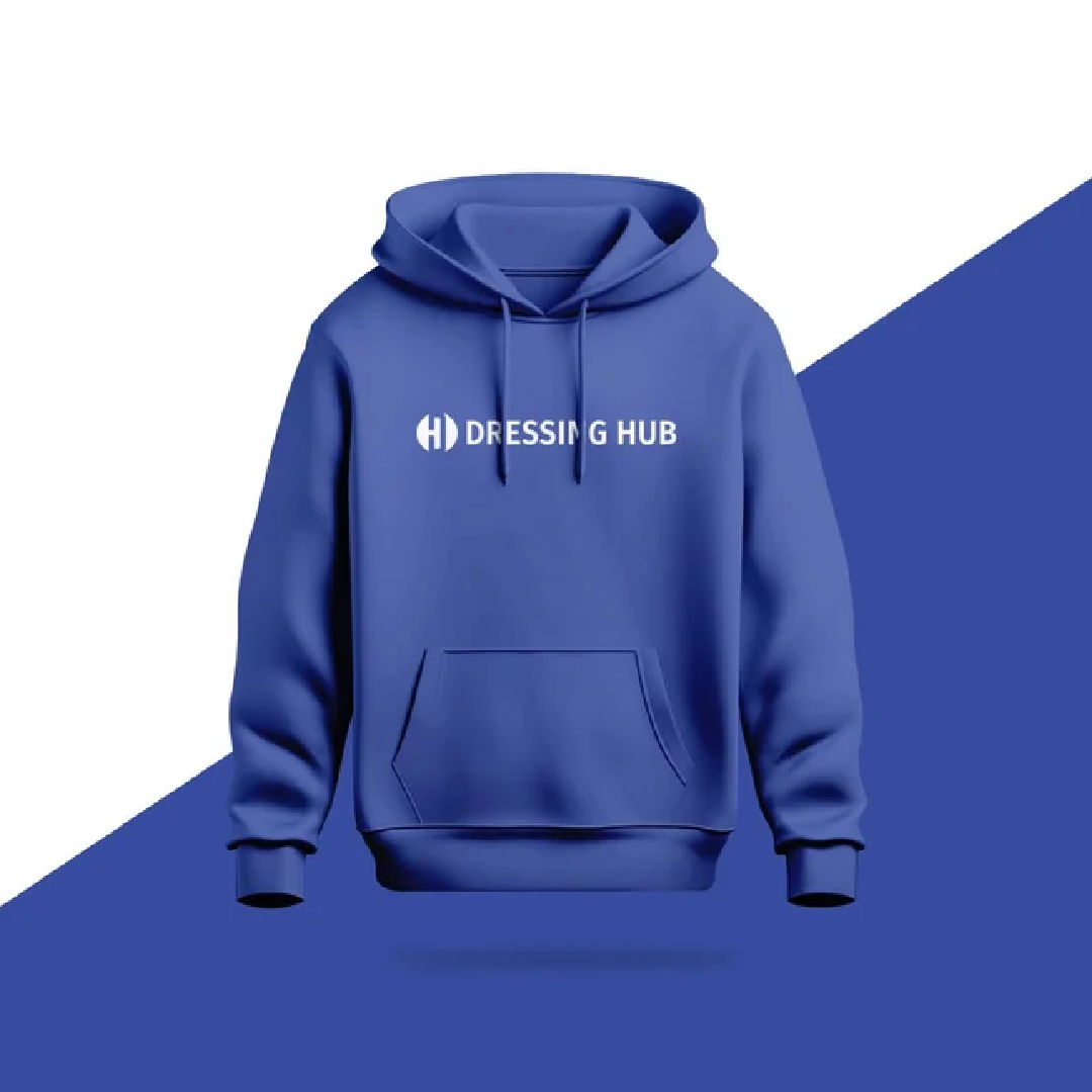 Fleece Self Design DRESSING HUB HOODIES