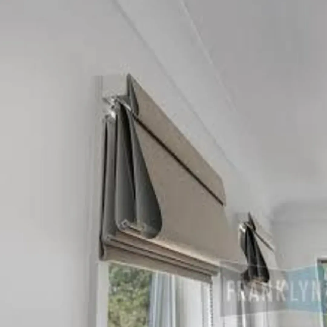 Cotton White Roman Blind Curtain Soft & Classic