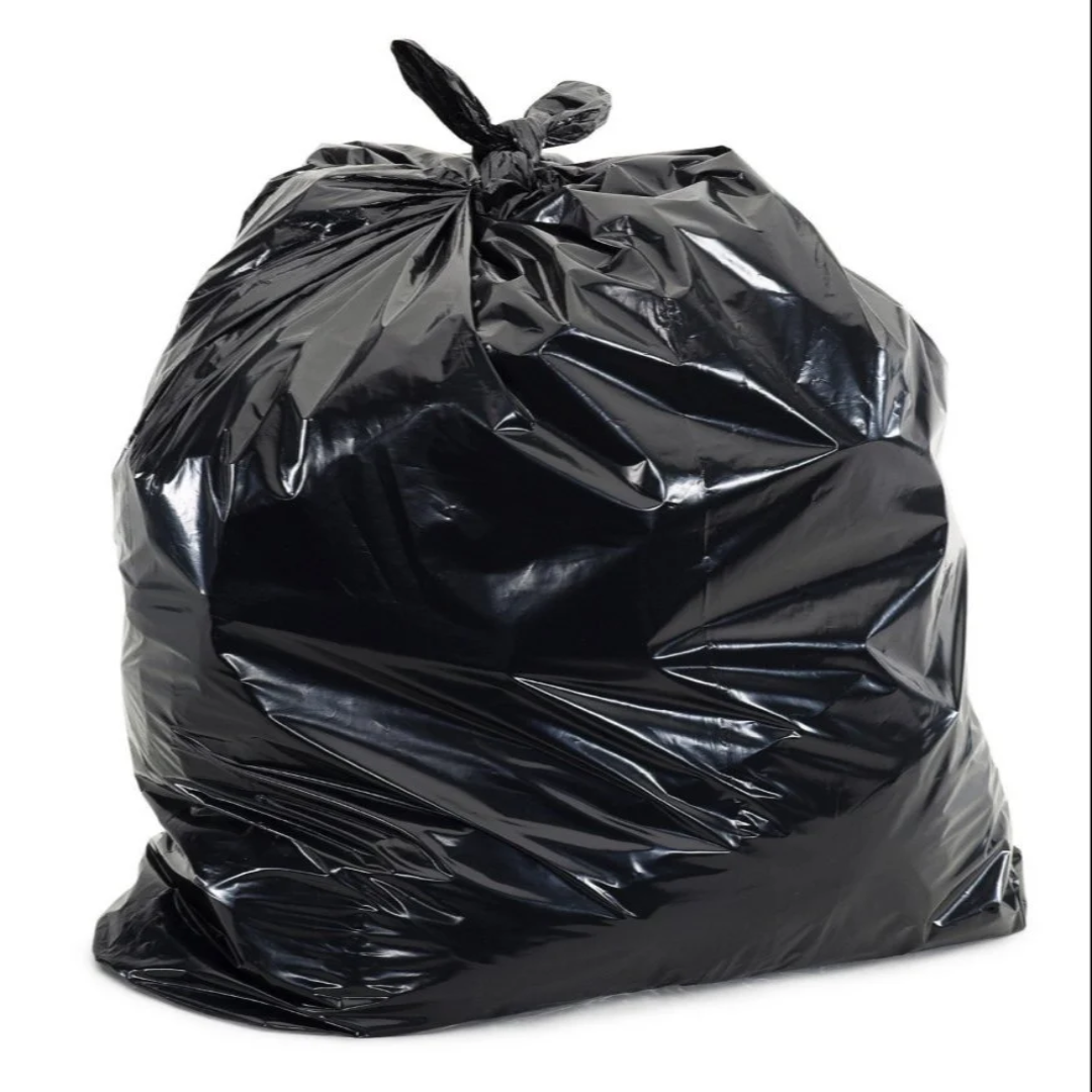 PET Black Plastic Bags, 30x37 Inch
