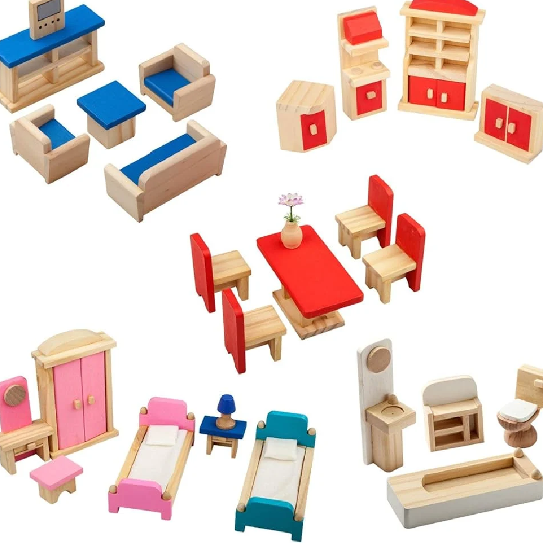 Plastic Doll House Miniature Accessories