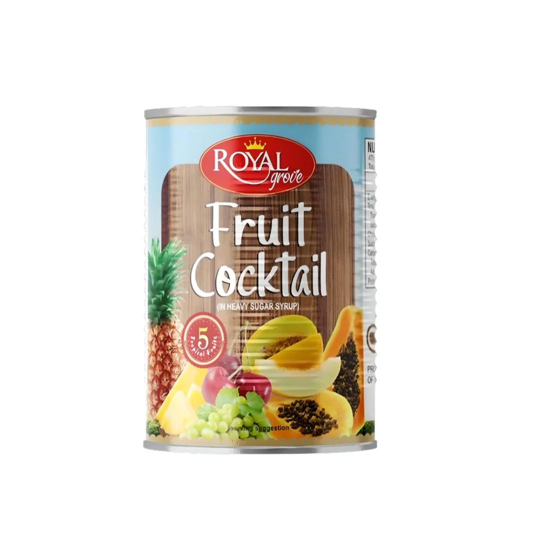 Royal Grove Canned Fruit Cocktail, Packaging Type: Tin, Packaging Size: 24 X 800 G