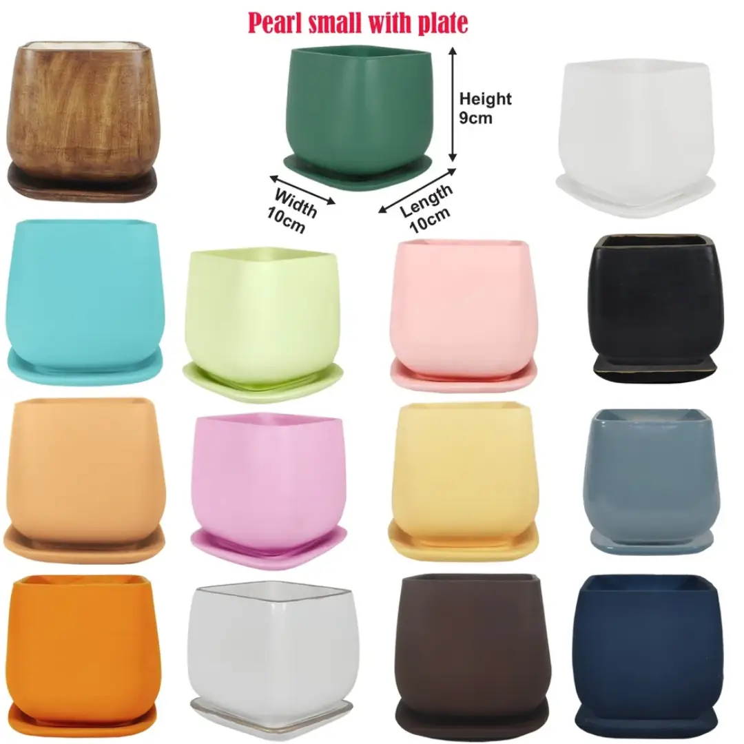 Ceramic Pearl small with plate