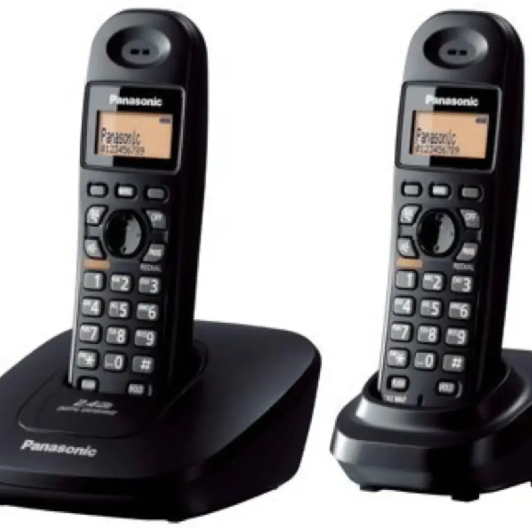 Black Panasonic Cordless Phone Reliable Home and Office Communication
