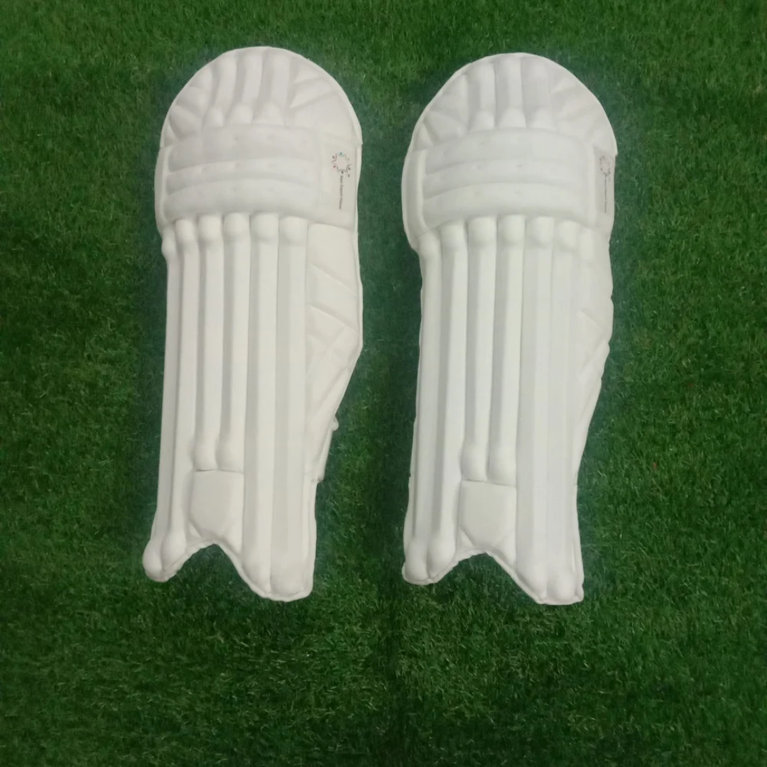 White Raaz Cricket Leather Batting Pad