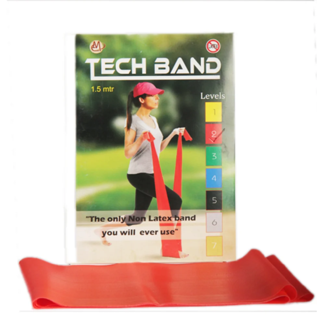 Red Non Latex Resistance Band Set
