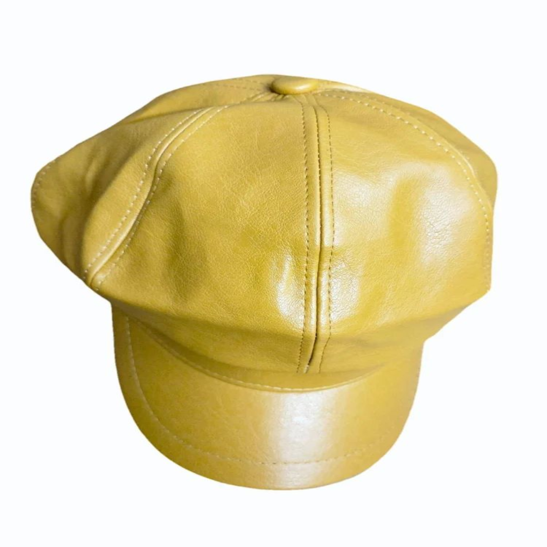 Yellow Designer Women's Cap – Trendy & Comfortable 